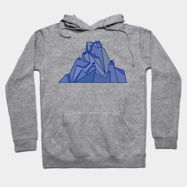 Mountain Ibex Wild Goats Landscape Hoodie by oknoki